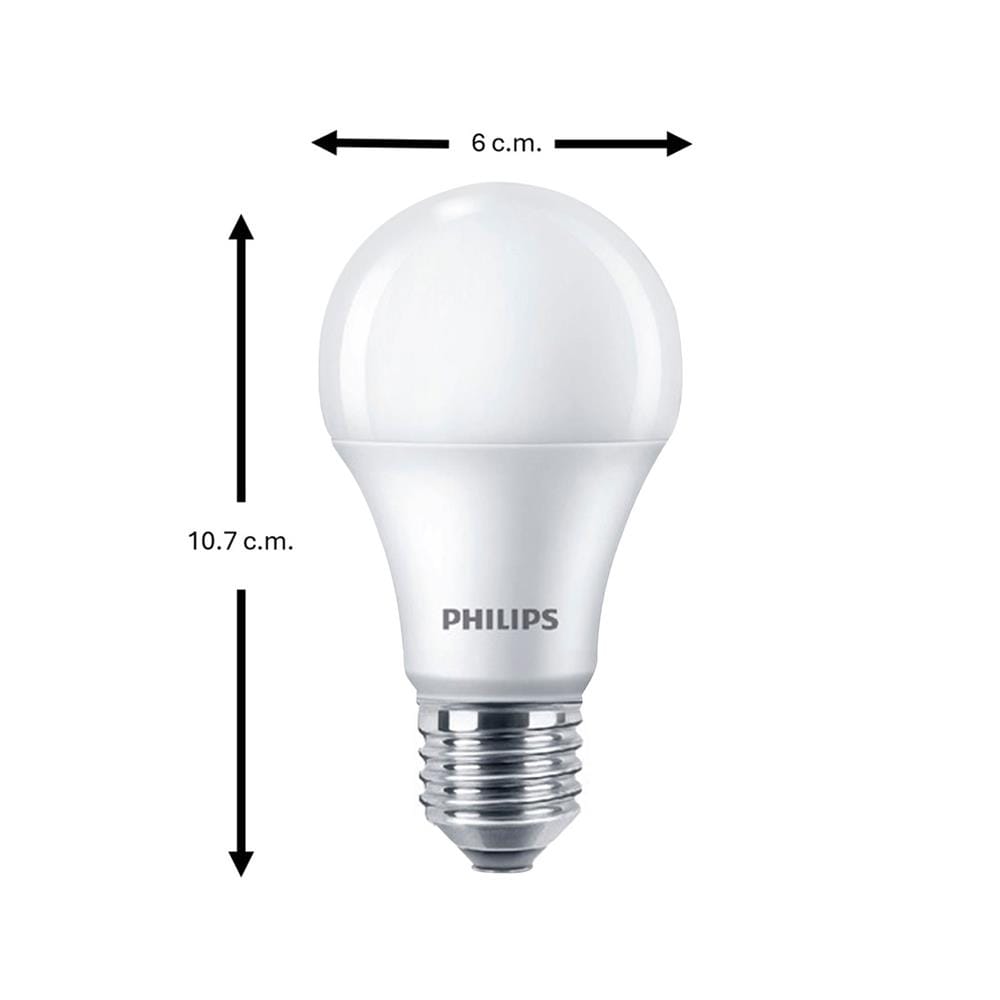 หลอด LED PHILIPS A60 12 วัตต์ WARM WHITE E27 แพ็ก 4 ชิ้น