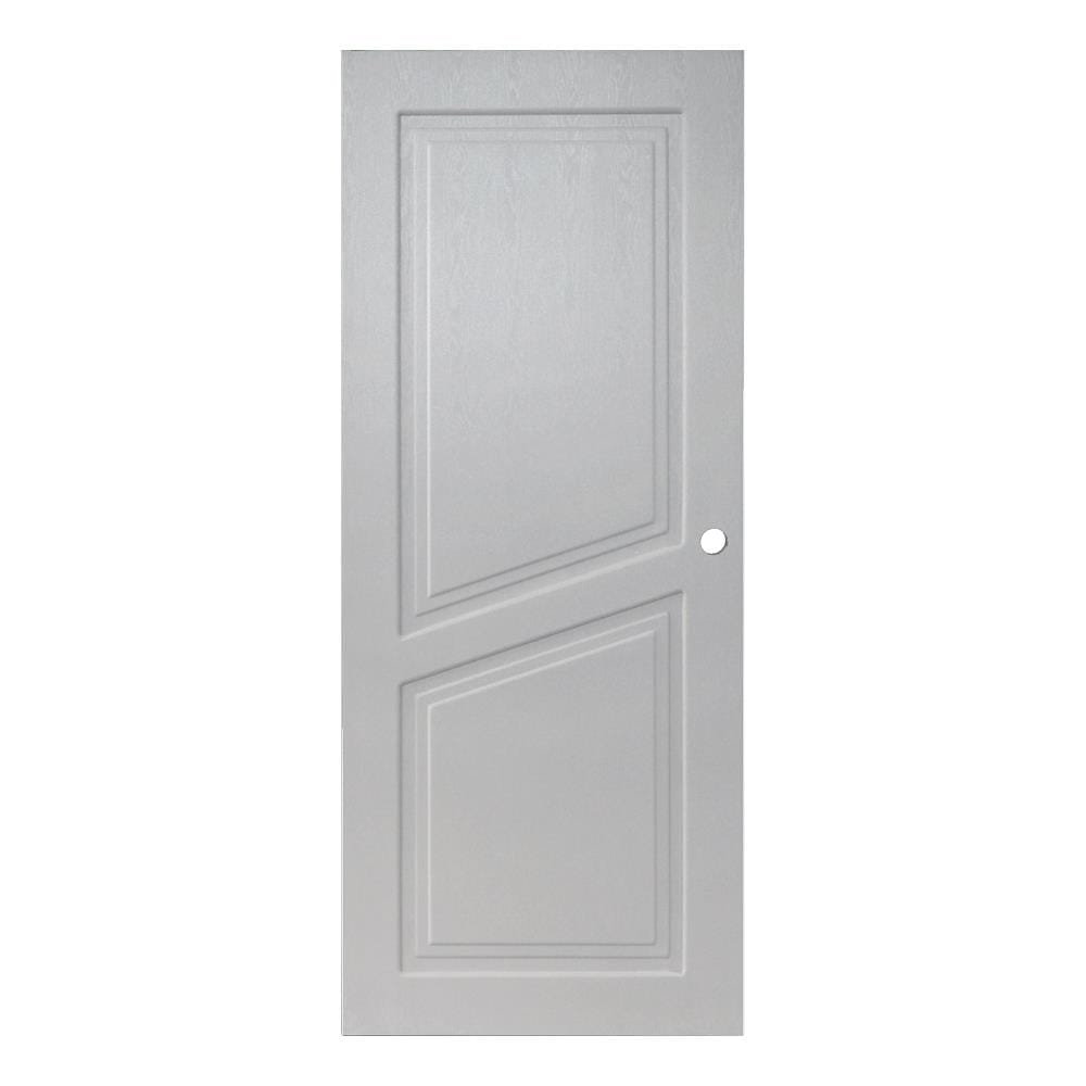 ประตูภายนอก UPVC เจาะลูกบิด MODERNWOOD NEO CLASSIC 80X200 ซม. สีเทา