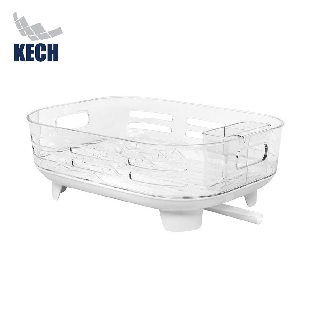 ชั้นคว่ำจานพลาสติก 1 ชั้น KECH WATERY สีใส