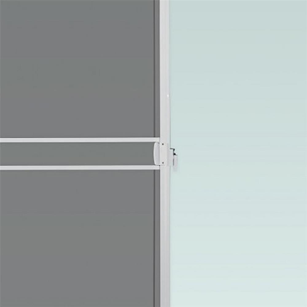 ประตูบานเลื่อน อะลูมิเนียม S-S มุ้ง AZLE PLUS 200x205 ซม. สีขาว