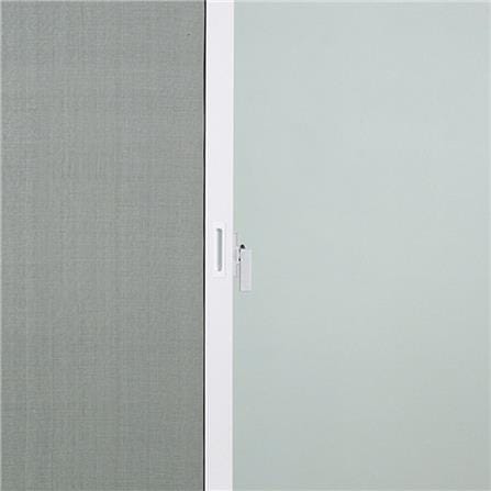 หน้าต่างบานเลื่อน อะลูมิเนียม S-S มุ้ง AZLE PLUS 100x110 ซม. สีขาว_1