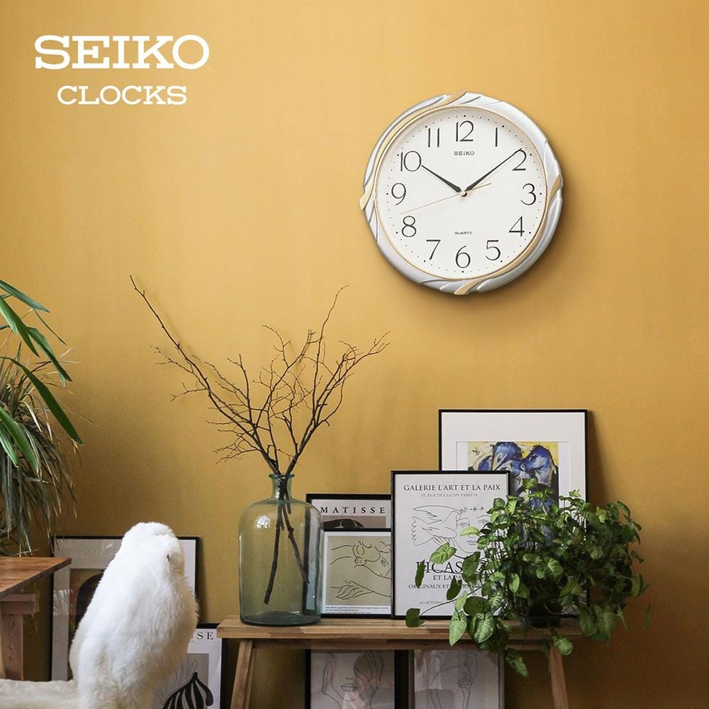 นาฬิกาแขวน SEIKO CLOCKS QXA221S 11.8 นิ้ว สีทอง