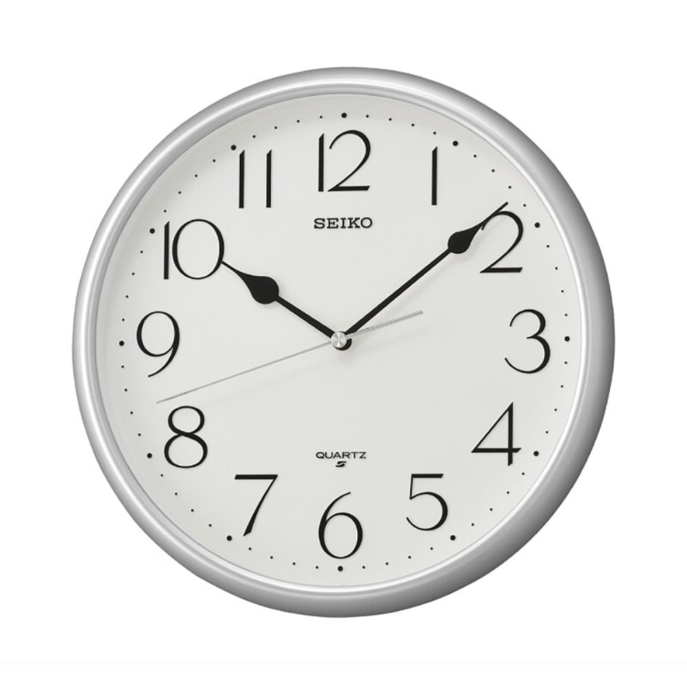 นาฬิกาแขวน SEIKO CLOCKS QXA747S 11 นิ้ว สีเงิน