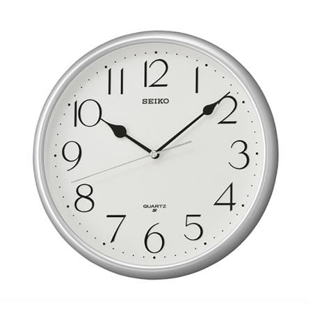 นาฬิกาแขวน SEIKO CLOCKS QXA747S 11 นิ้ว สีเงิน_0