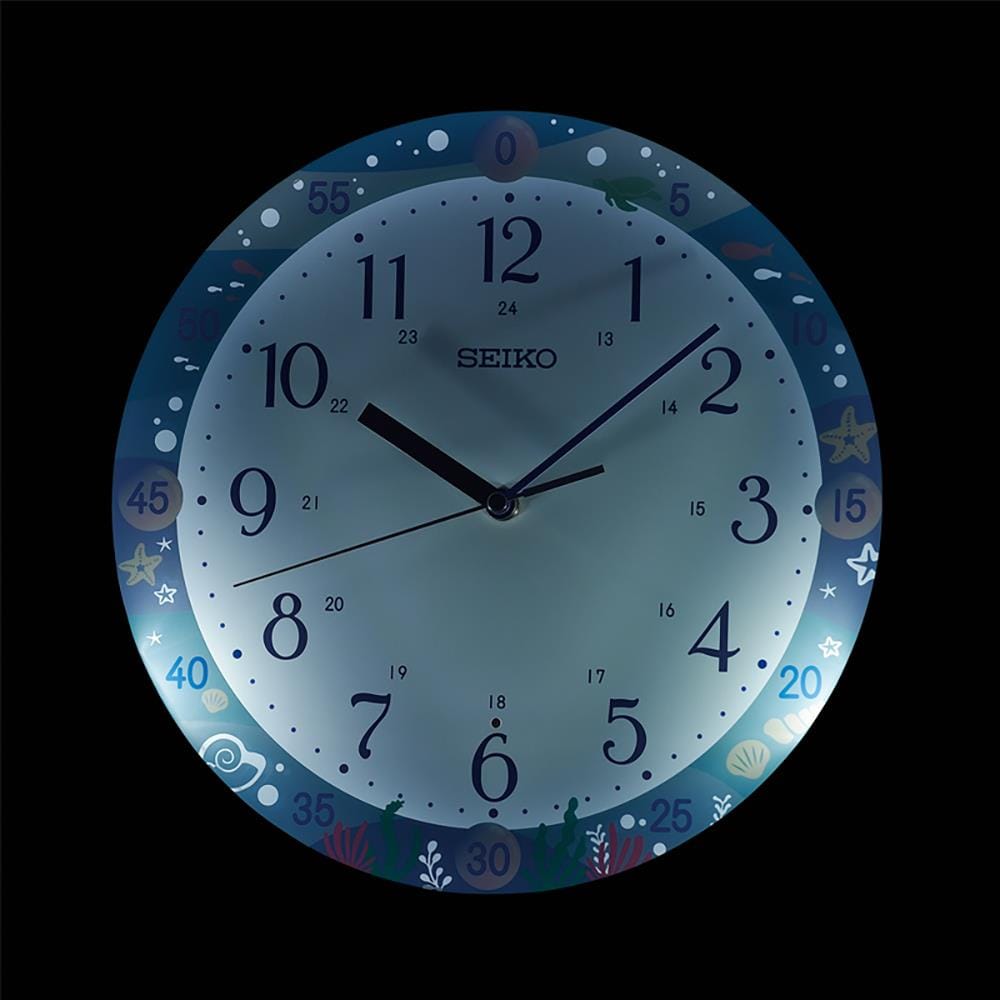 นาฬิกาแขวน SEIKO CLOCKS QHA010M 12.9 นิ้ว สีฟ้า
