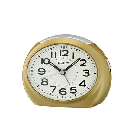 นาฬิกาปลุก SEIKO CLOCKS QHE193G 3.4X4.4 นิ้ว สีทอง
