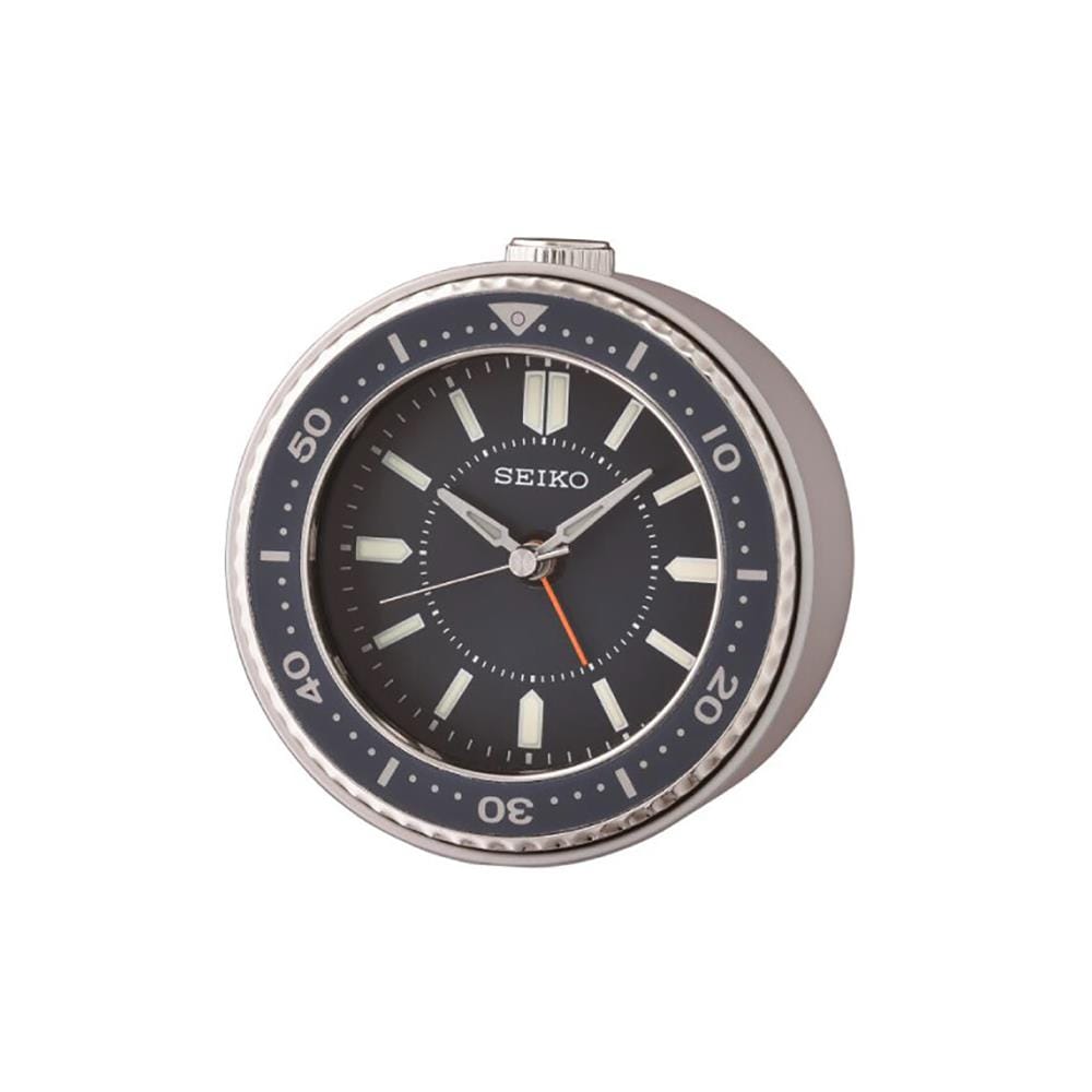 นาฬิกาปลุก SEIKO CLOCKS QHE184L 3.7 นิ้ว สีเงิน