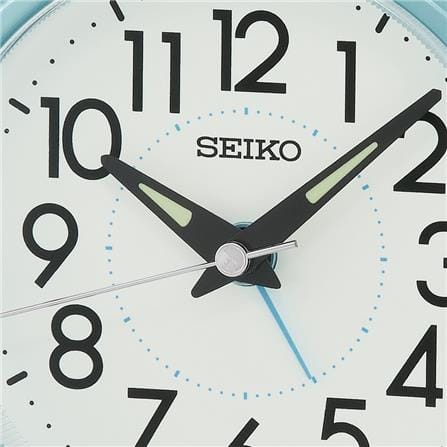 นาฬิกาปลุก SEIKO CLOCKS QHE204L 4.6X4.5 นิ้ว สีฟ้า_1