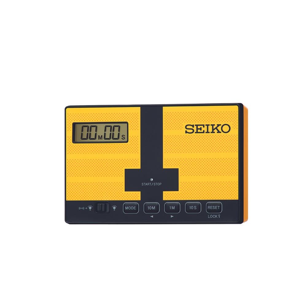 นาฬิกาตั้งโต๊ะ SEIKO CLOCKS QHL098Y 3.9X2.5 นิ้ว สีเหลือง