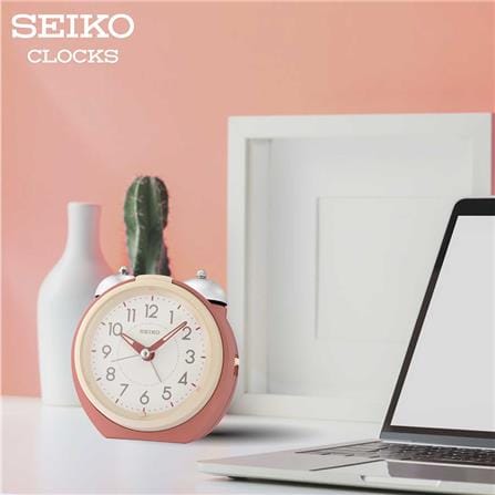นาฬิกาปลุก SEIKO CLOCKS QHK054R 4.5X4.4 นิ้ว สีแดง_3
