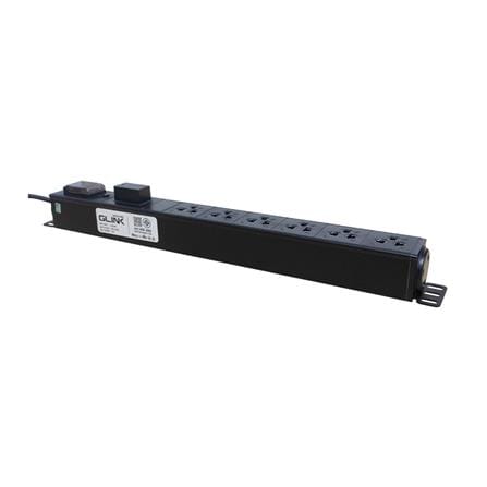 รางปลั๊กไฟตู้ RACK 6 ช่อง 1 สวิตซ์ GLINK GPDU-08K 2 ม._2