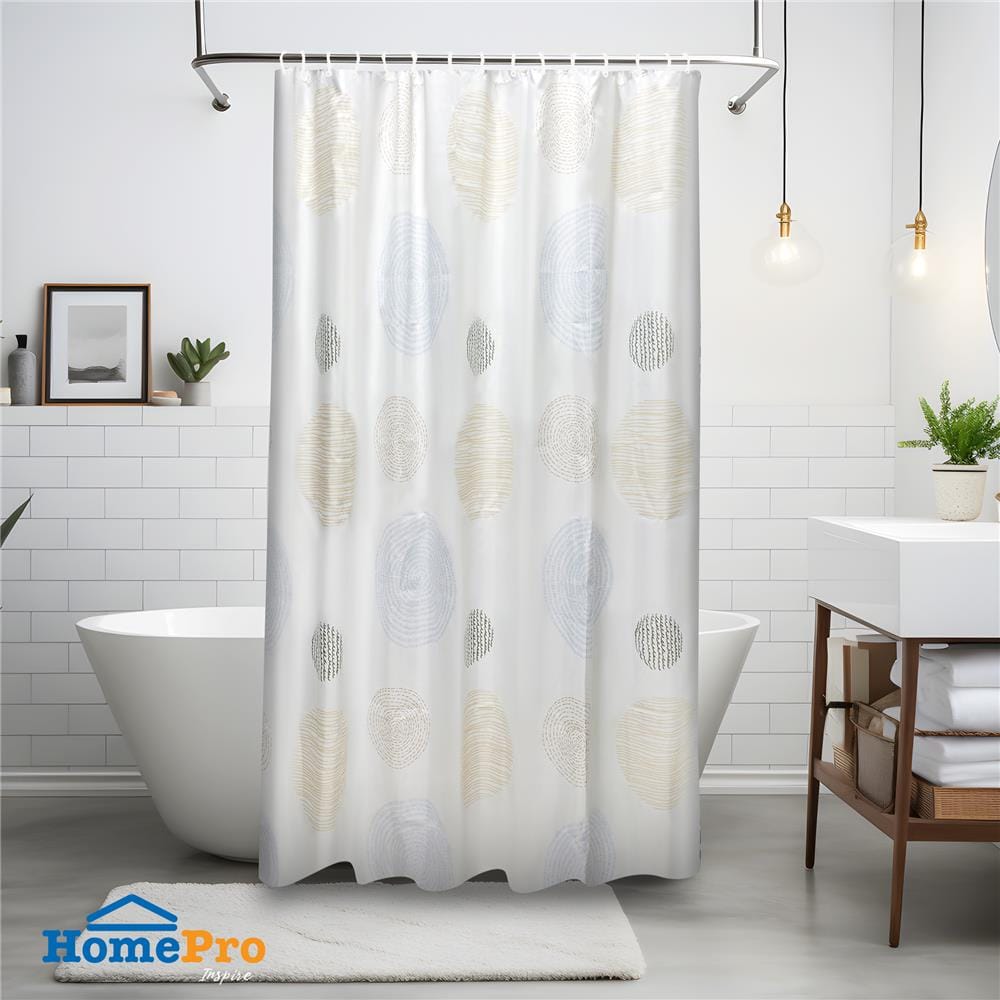 ม่านห้องน้ำ POLYESTER MOYA ACS24325A-SWEET ROPE 180X180 ซม.