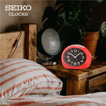 นาฬิกาปลุก SEIKO CLOCKS QHE193R 3.4X4.4 นิ้ว สีแดง_5