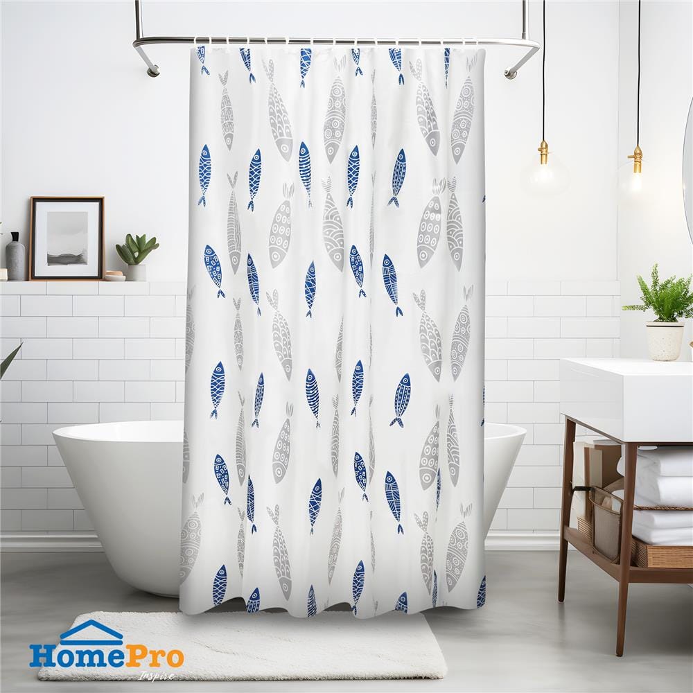 ม่านห้องน้ำ POLYESTER MOYA ACS24324A-KOINOBORI 180X180 ซม.