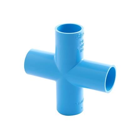 สี่ทางเกษตร PVC หนา SCG 1/2 นิ้ว สีฟ้า_0