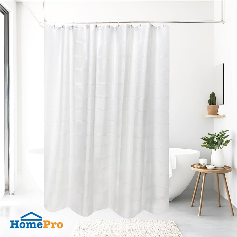 ม่านห้องน้ำ POLYESTER MOYA ST16711-0601-STRIPE 200X200 ซม.