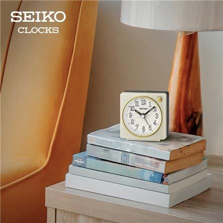 นาฬิกาปลุก SEIKO CLOCKS QHE197W 2.5 นิ้ว สีขาว_2