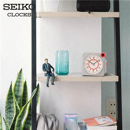 นาฬิกาปลุก SEIKO CLOCKS QHE183S 7.2X5.5 นิ้ว สีเงิน_1