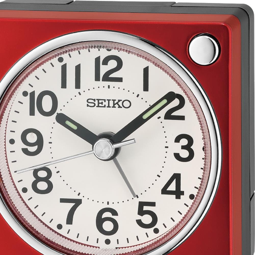 นาฬิกาปลุก SEIKO CLOCKS QHE196R 2.5 นิ้ว สีแดง