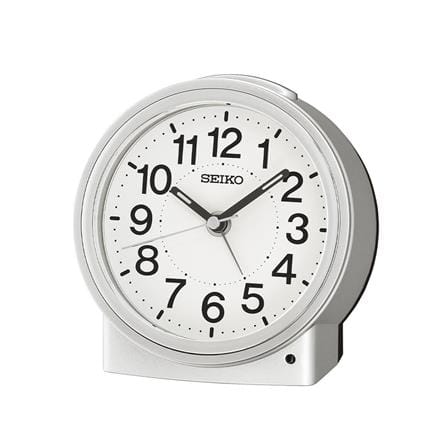 นาฬิกาปลุก SEIKO CLOCKS QHE199S 4.6 นิ้ว สีเงิน_0
