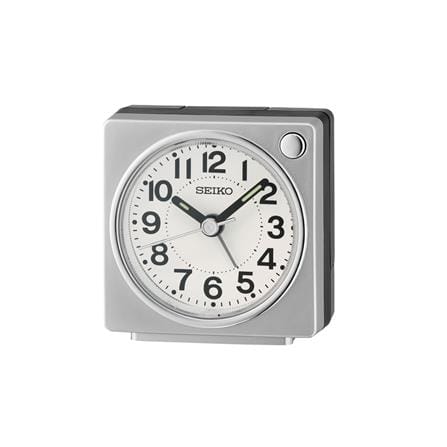 นาฬิกาปลุก SEIKO CLOCKS QHE196S 2.5 นิ้ว สีเงิน