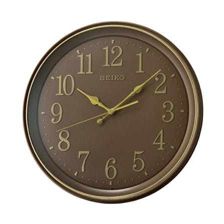 นาฬิกาแขวน SEIKO CLOCKS QXA798B 13.3 นิ้ว สีน้ำตาล_0