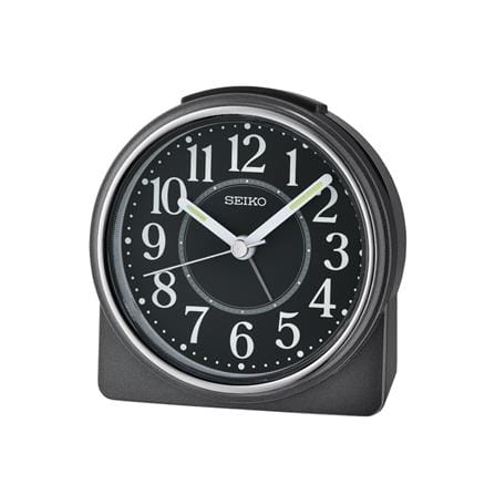 นาฬิกาปลุก SEIKO CLOCKS QHE198K 3.8X4.4 นิ้ว สีดำ_0