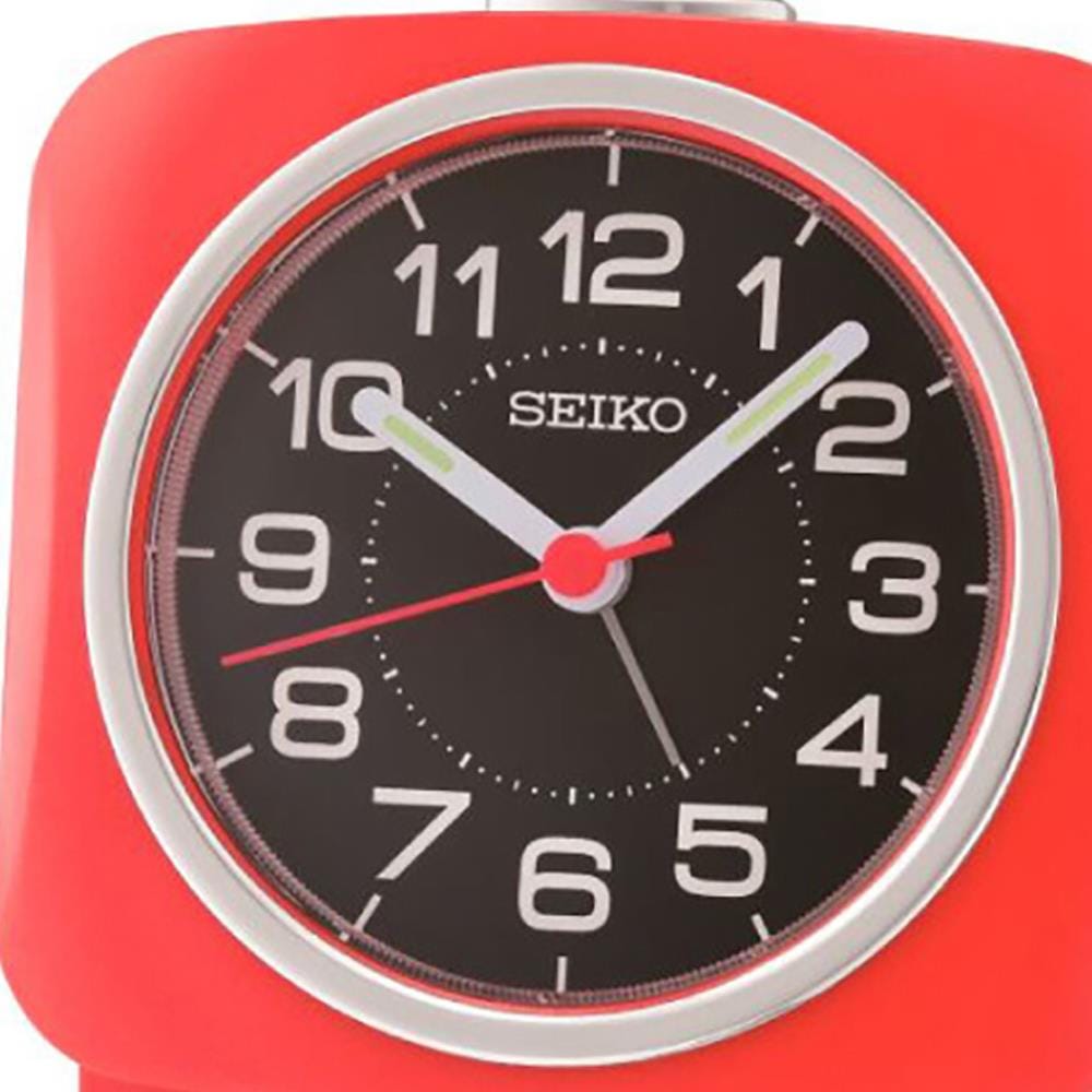 นาฬิกาปลุก SEIKO CLOCKS QHE194R 3.7 นิ้ว สีแดง