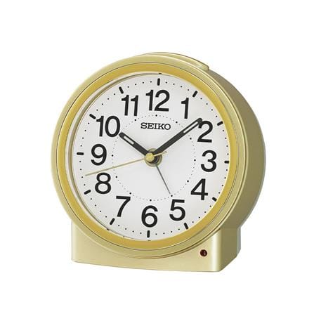 นาฬิกาปลุก SEIKO CLOCKS QHE199G 4.6 นิ้ว สีทอง