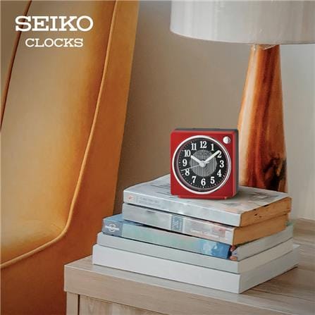 นาฬิกาปลุก SEIKO CLOCKS QHE197R 2.5 นิ้ว สีแดง_2