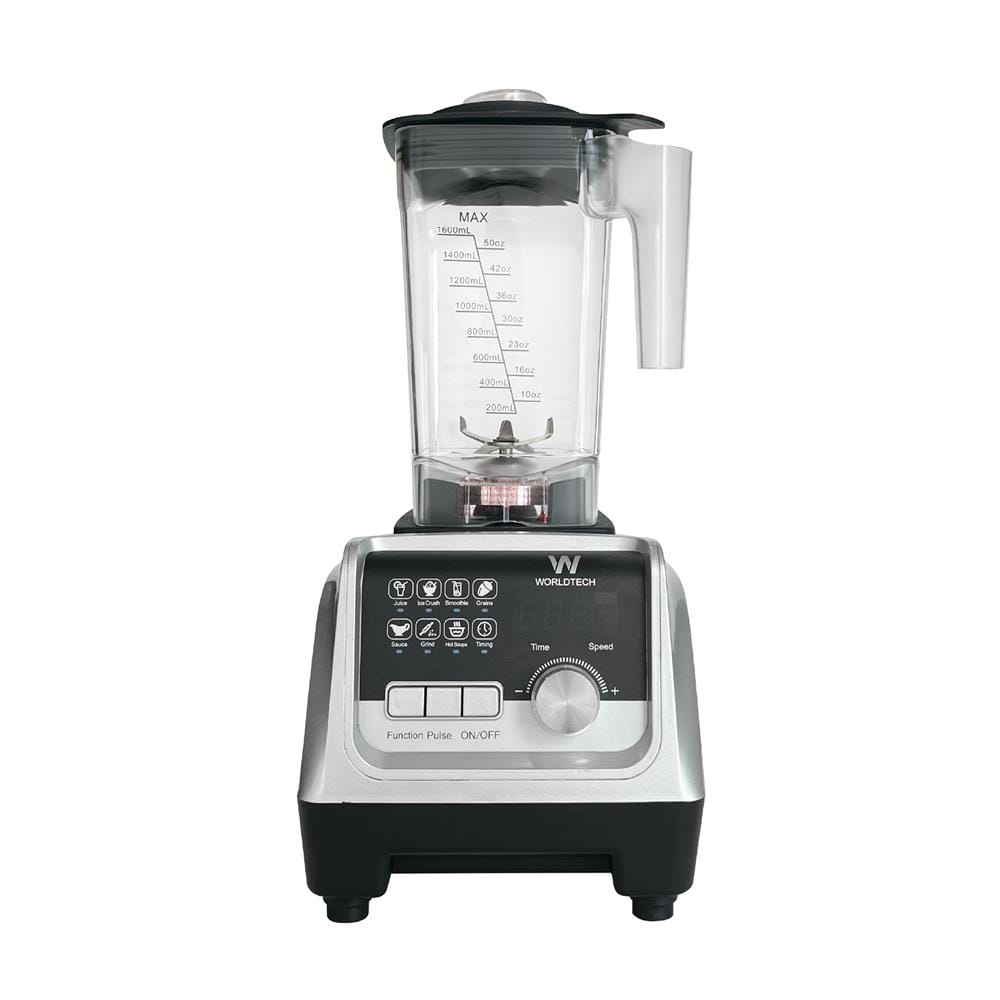 เครื่องปั่นน้ำผลไม้ WORLDTECH WT-PB2200 2 ลิตร สีเงิน