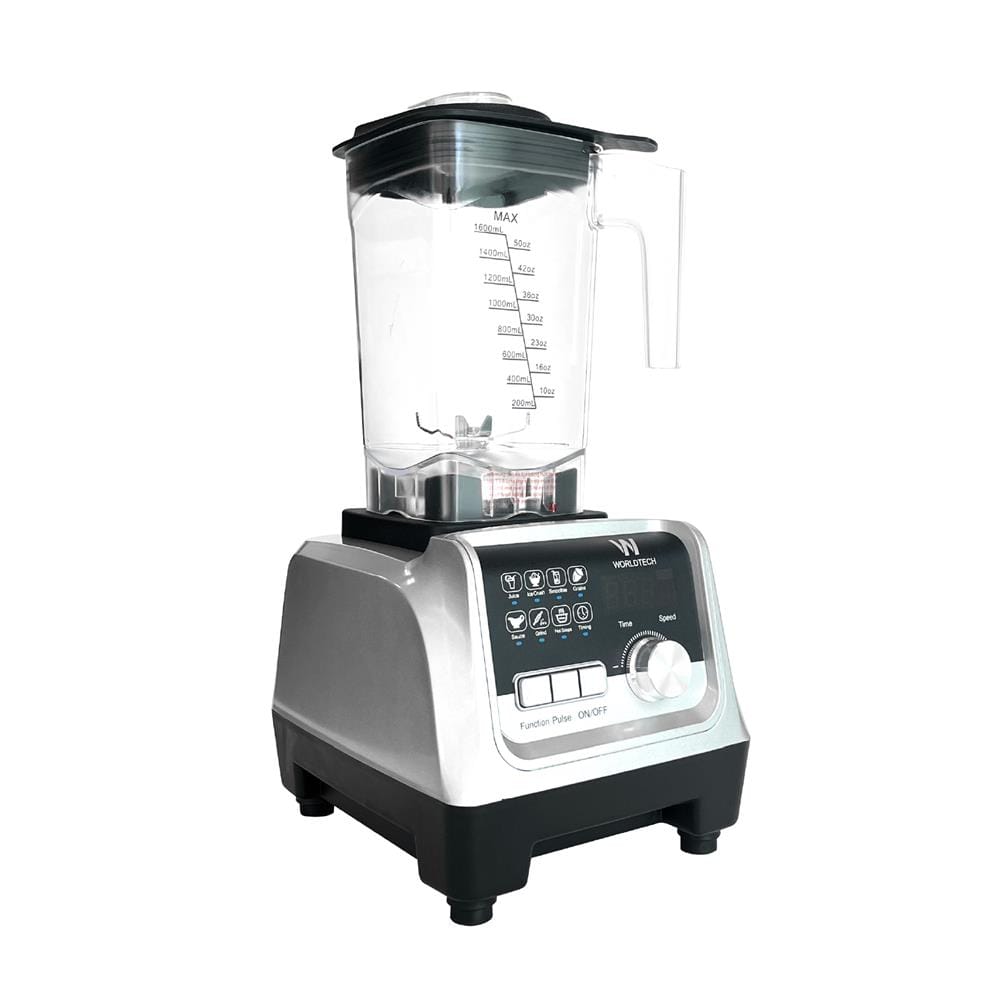 เครื่องปั่นน้ำผลไม้ WORLDTECH WT-PB2200 2 ลิตร สีเงิน