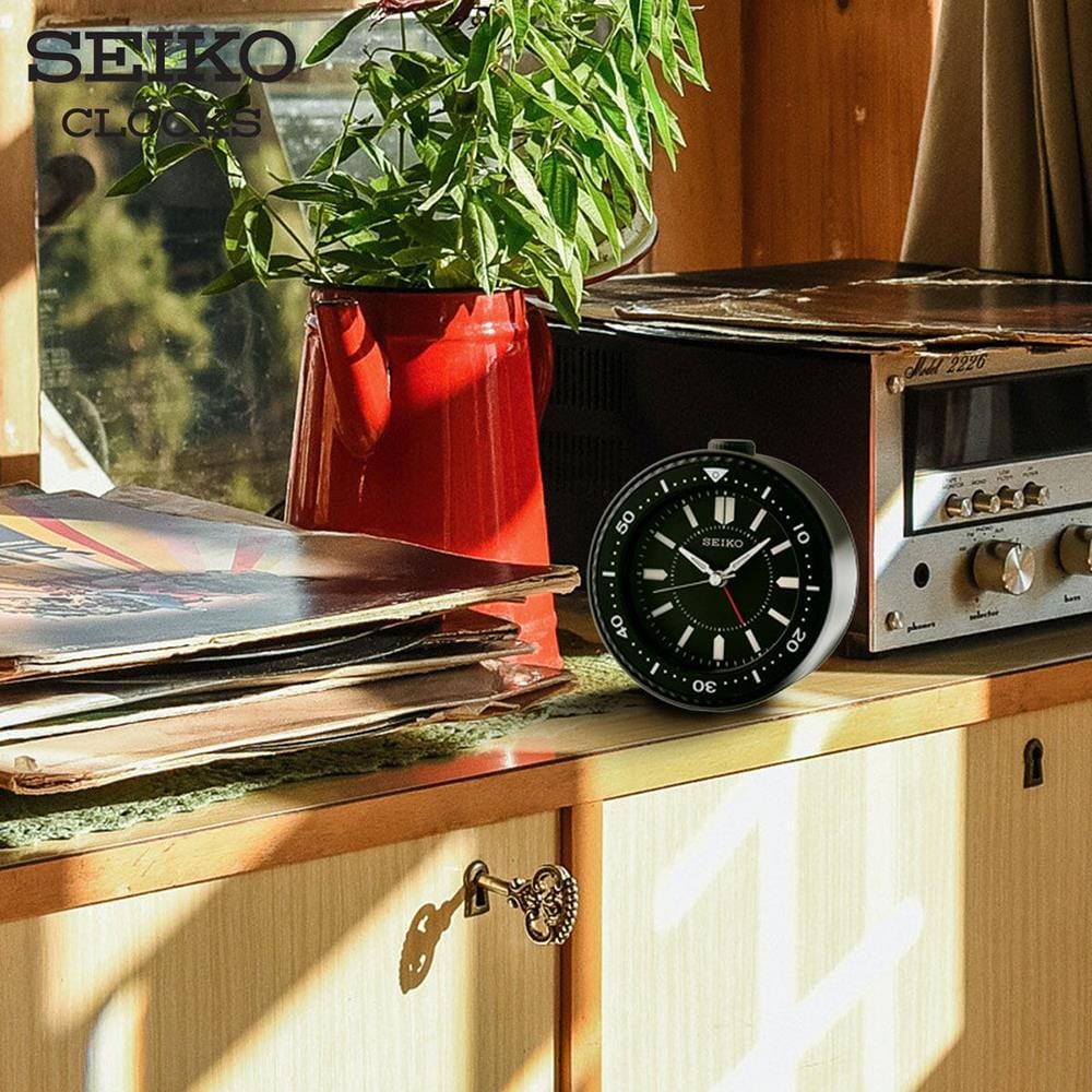นาฬิกาปลุก SEIKO CLOCKS QHE184K 3.7 นิ้ว สีดำ