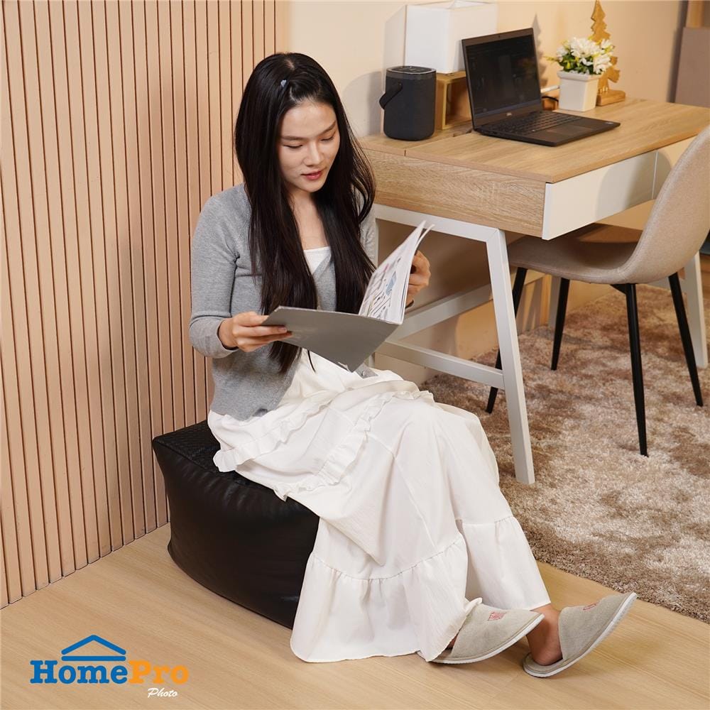 เบาะรองนั่ง HOME LIVING STYLE TEGA 19x19 นิ้ว สีดำ