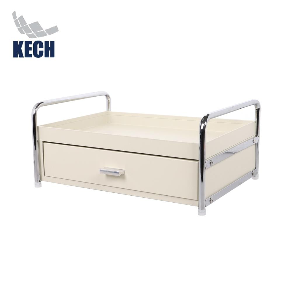 ชั้นวางเครื่องปรุง 1 ชั้น พร้อมลิ้นชัก KECH CREAMY 32.5X23.5X16 ซม. สีครีม