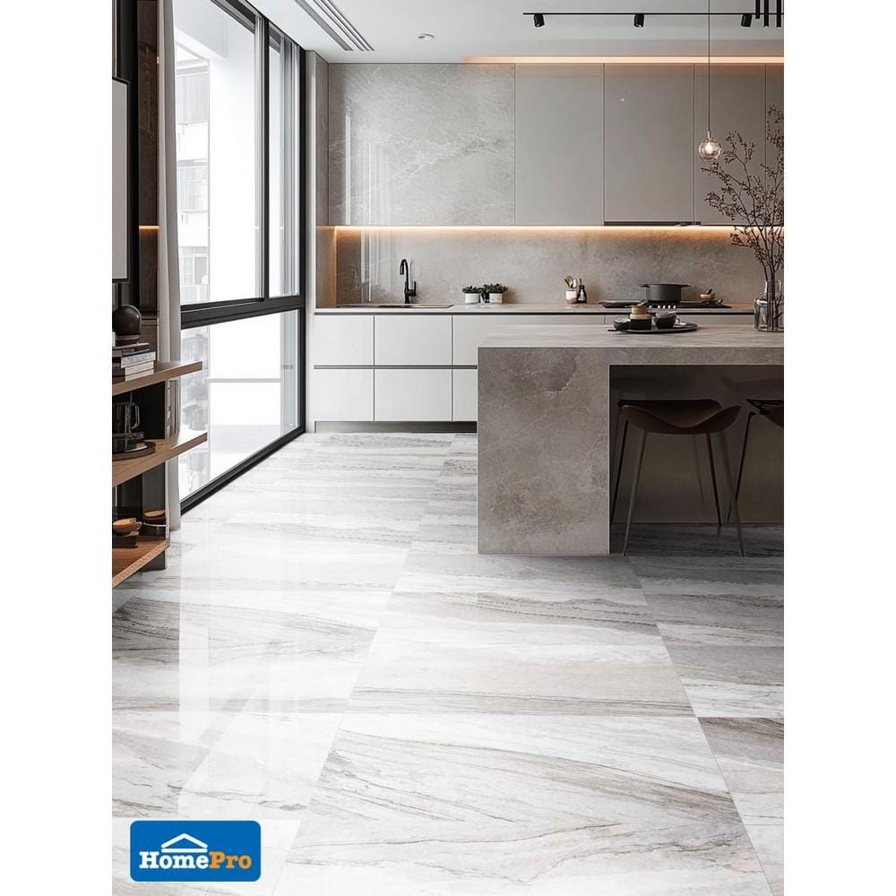 กระเบื้องพื้นพอร์ซเลน 60x120 ซม. COTTO ลอเรนโซ่ ขาว PM 1.44 ตร.ม.