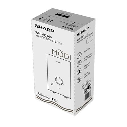 เครื่องทำน้ำอุ่น SHARP WH-MD145 4500 วัตต์ สีขาว_6