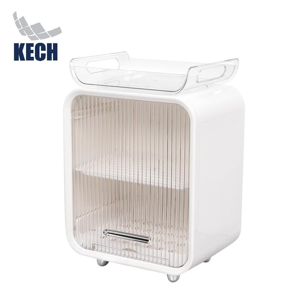 ตู้เก็บจานพลาสติก 2 ชั้น มีถาดรองน้ำ KECH WATERY