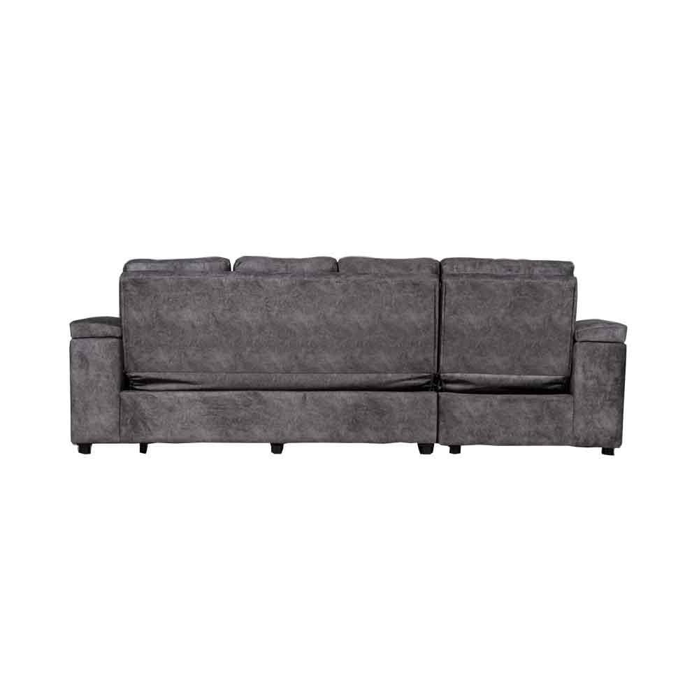 โซฟาเข้ามุมซ้าย AS FURNITURE KALEL CRGYU40 สีเทาเข้ม