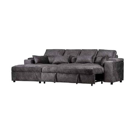 โซฟาเข้ามุมซ้าย AS FURNITURE KALEL CRGYU40 สีเทาเข้ม_1