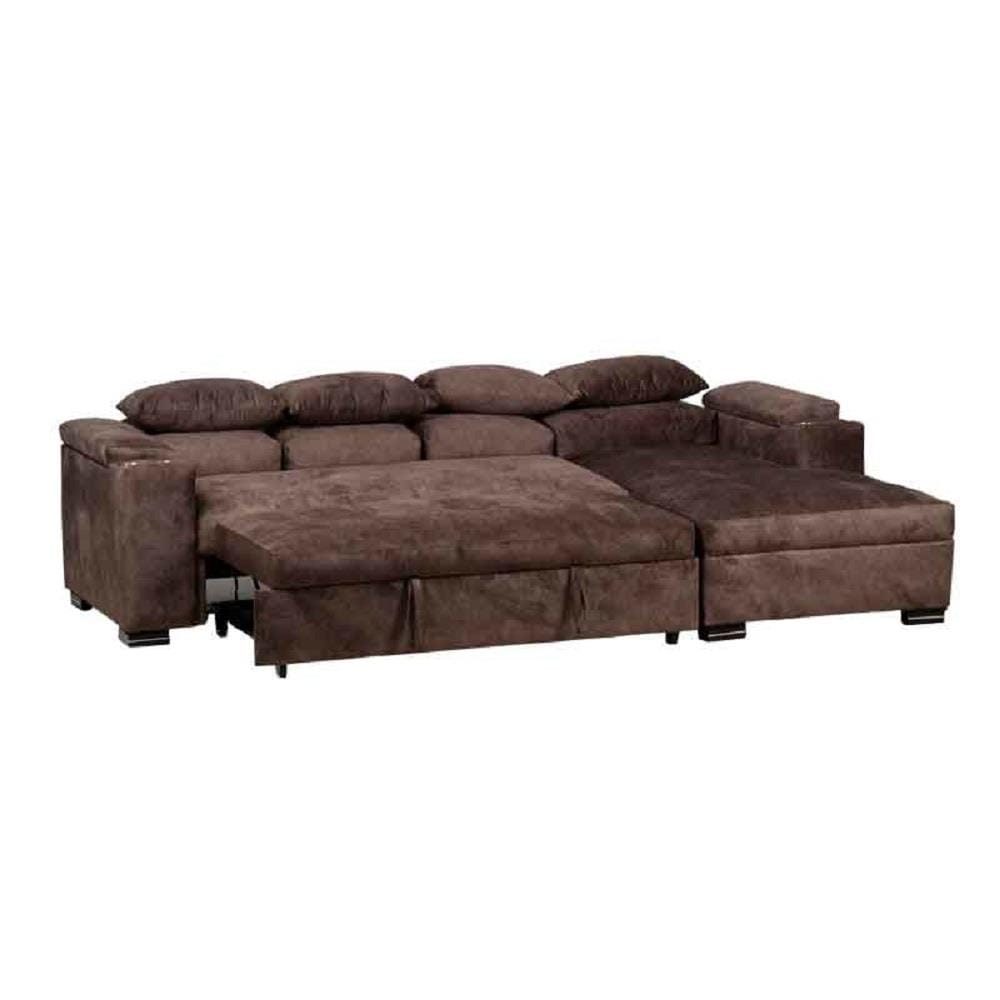 โซฟาเข้ามุมขวา AS FURNITURE KALEL CLBWU38 สีน้ำตาล