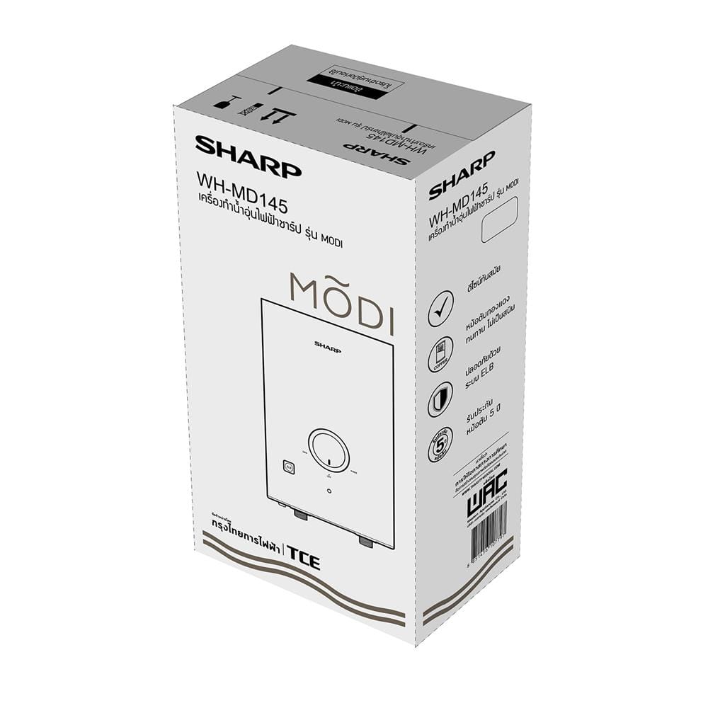 เครื่องทำน้ำอุ่น SHARP WH-MD145 4500 วัตต์ สีเทา