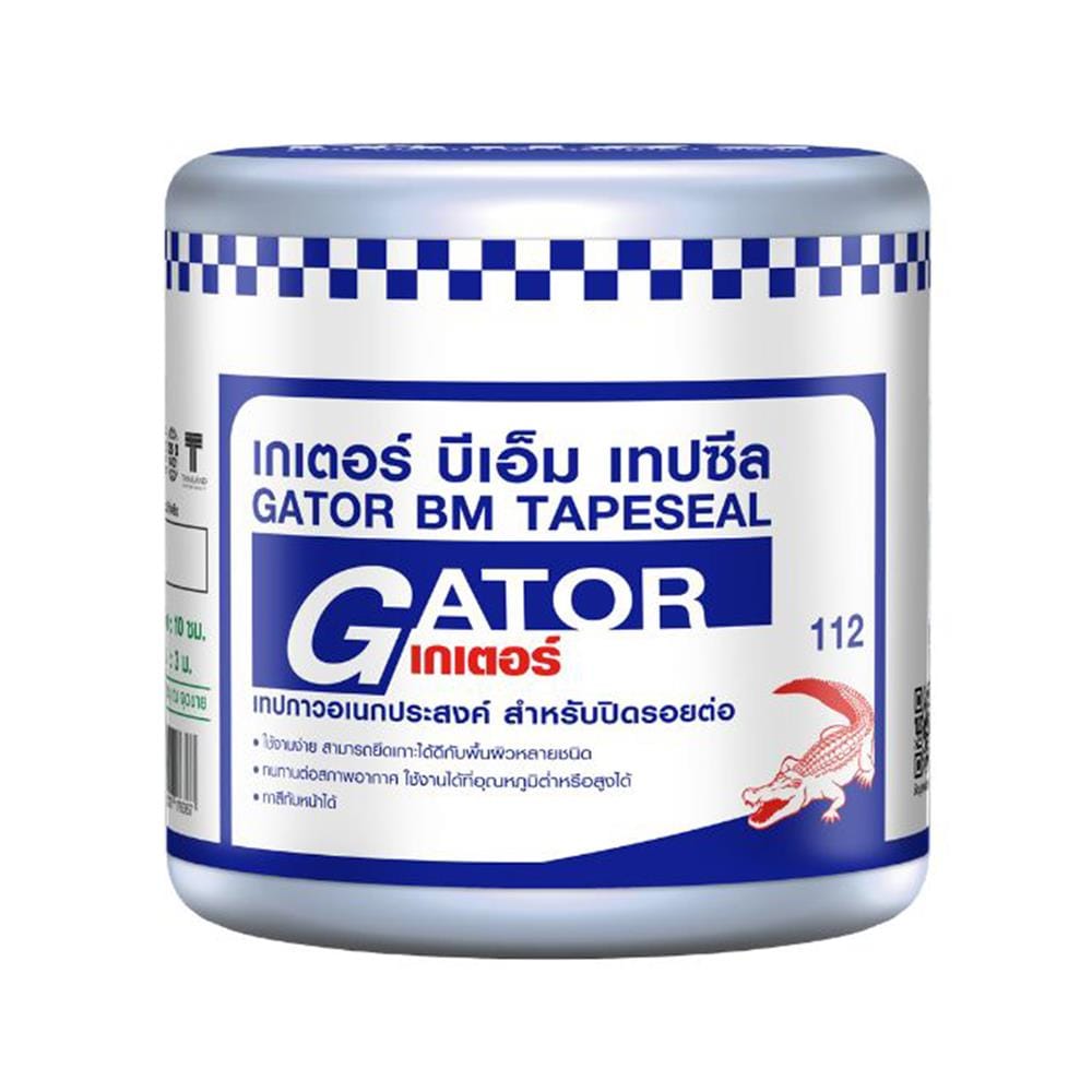 เทปกาวกันซึมอเนกประสงค์ จระเข้ GATOR BM TAPESEAL 10 ซม.X3 ม. สีดำ