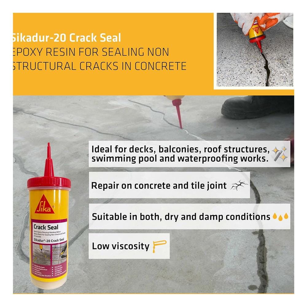อีพ็อกซี่เรซิ่น SIKA SIKADUR-20 AB TH 160 มม. สีใส