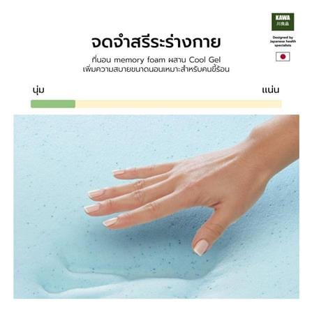 ที่นอนเมมโมรี่โฟม 6 ฟุต สุญญากาศ KAWA รุ่น JUNE_3