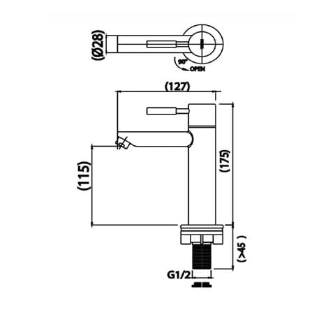 ก๊อกอ่างล้างหน้าเดี่ยว PREMA PM1042(SA)(HM)_1