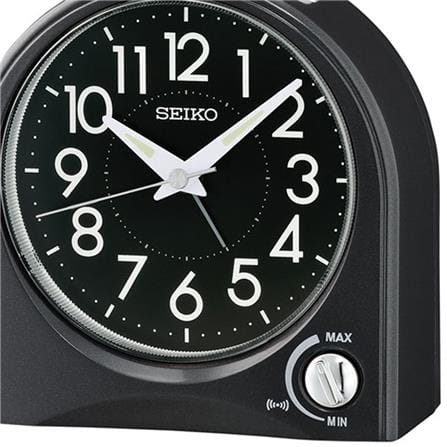 นาฬิกาปลุก SEIKO CLOCKS QHE204K 4.6X4.5 นิ้ว สีดำ_1