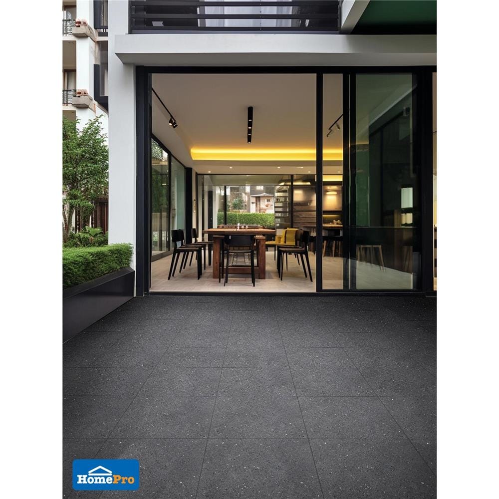 กระเบื้องพื้น 16x16 นิ้ว COTTO อะตอม กราไฟต์ เทา PM 0.96 ตร.ม.