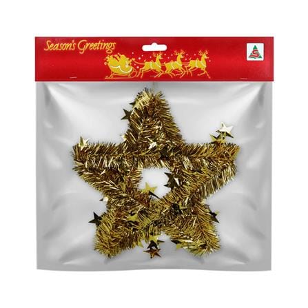 ช่อแขวนตกแต่ง STAR SIAMXMAS 12 นิ้ว สีทอง_2