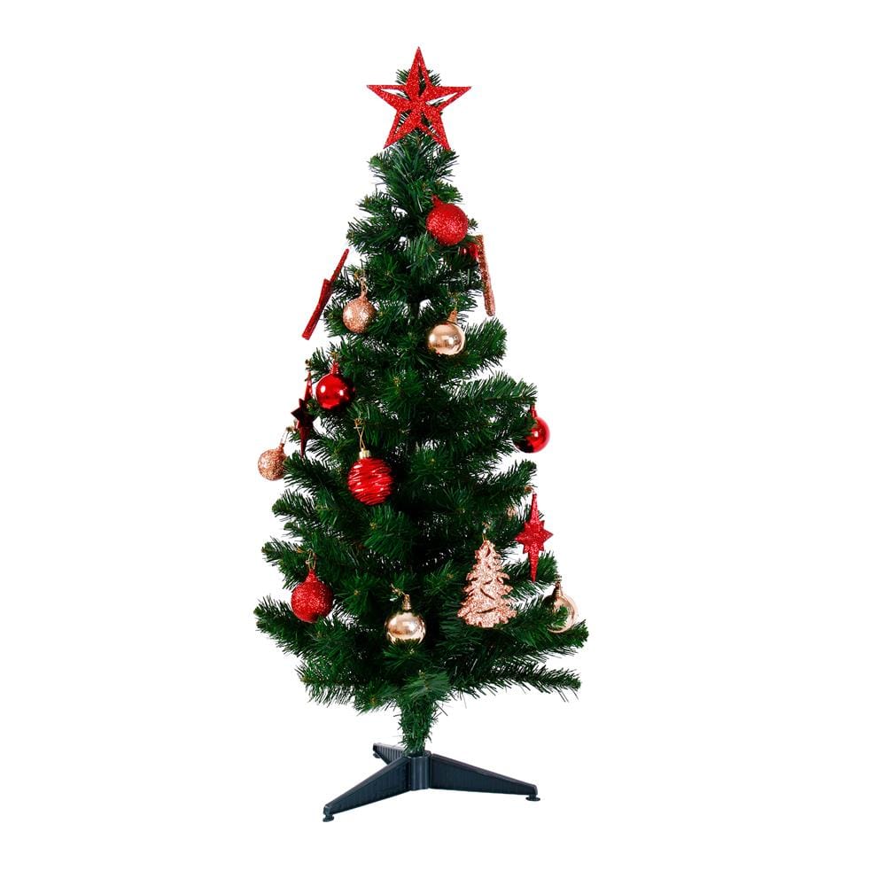 ต้นคริสต์มาส พร้อมของตกแต่งดาวแดง SIAMXMAS 3 ฟุต
